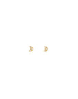 Mini Moon Studs | 10K Gold