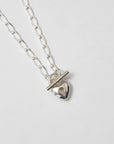 Heart Toggle Necklace | Silver