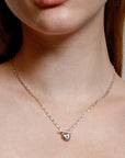 Heart Toggle Necklace | Silver