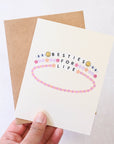 Besties For Life Friendship Bracelet Card