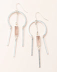 Dream Stone Earring | Rose Quartz/Silver