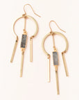 Dream Stone Earring | Labradorite/Gold