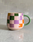 Rainbow Checks Mug