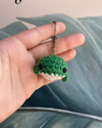 Crochet Whale Keychain