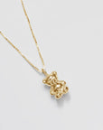 Teddy Charm Necklace | Gold