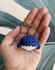 Crochet Whale Keychain