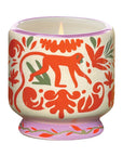 Dopo Hand-Painted Ceramic Candle | Jungle