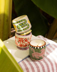 Dopo Hand-Painted Ceramic Candle | Jungle