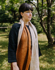 Alpaca Seamless Scarf: Café Au Lait (Reversible)