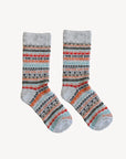 Alpaca Socks: Multi Grey