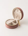 Bon Voyage Circle Travel Case : Rose Quartz