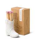 Cowboy Boot Match Holder | White