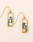 Good Karma Miyuki Frame Earring | Turquoise & Gold