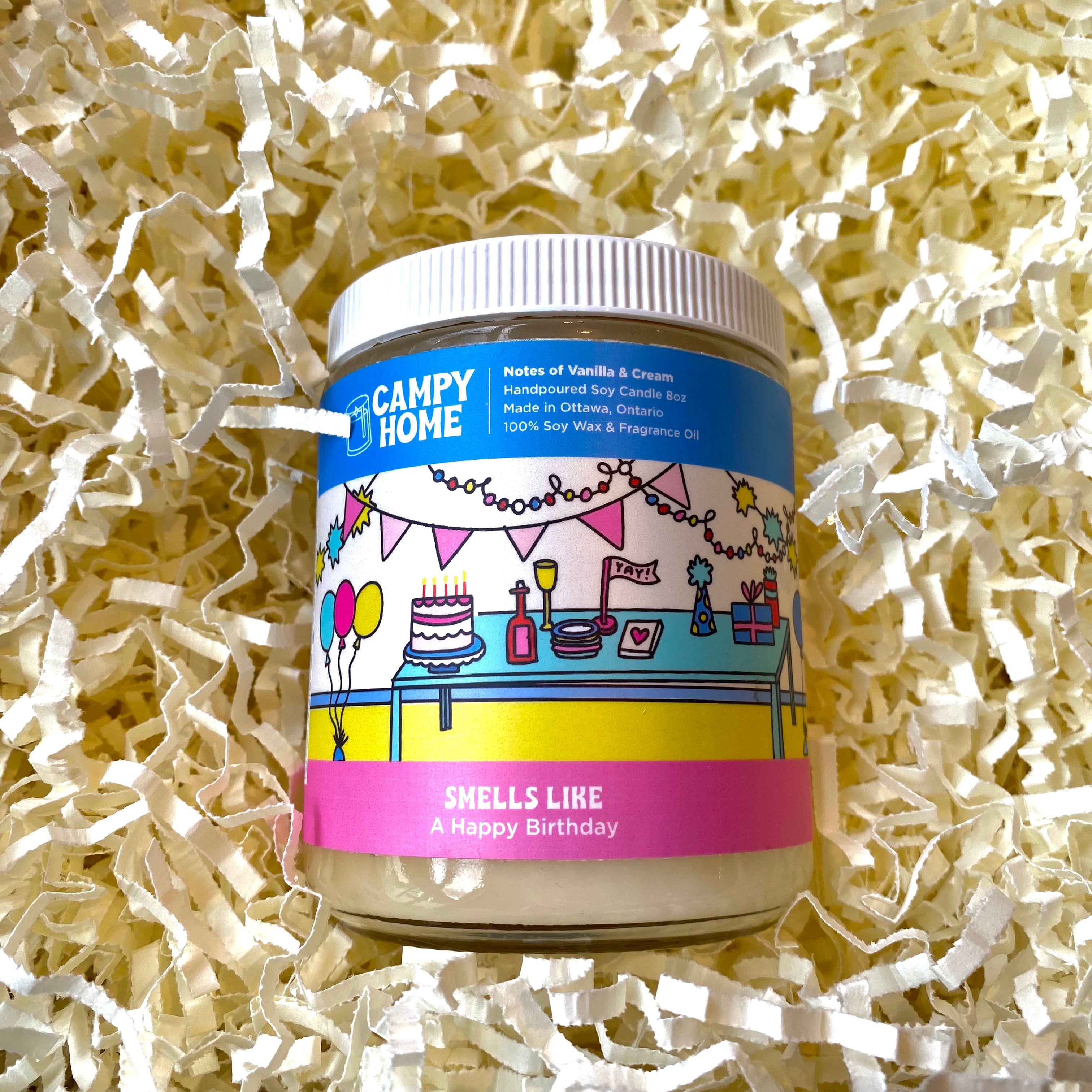 Campy Home | Soy Candle: A Happy Birthday