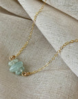 Aquamarine Trio Necklace