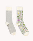 Botanical & Solid Pima Socks | Two-Pack: Garden