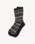 Print Alpaca Socks Black