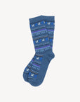 Alpaca Socks: Denim Print