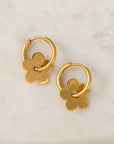 Petal Hoop Earrings