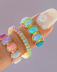 Blue Opal Ombre Candy Ring