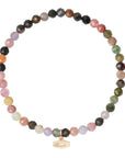 Mini Faceted Stone Stacking Bracelet (Various colours)