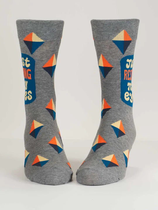 Just Resting My Eyes Men&#39;s Crew Socks