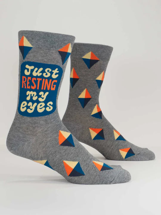 Just Resting My Eyes Men&#39;s Crew Socks