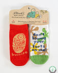 Little Burrito/ Blame Your Farts Baby Socks