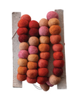 Multicolour Wool Felt Ball Garland