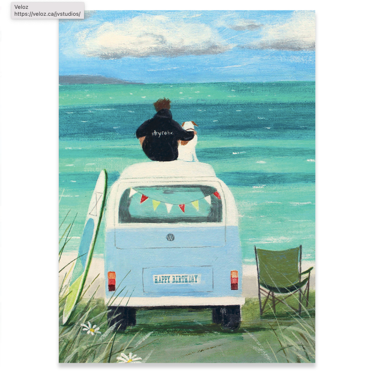 Vw Bus | Greeting Card