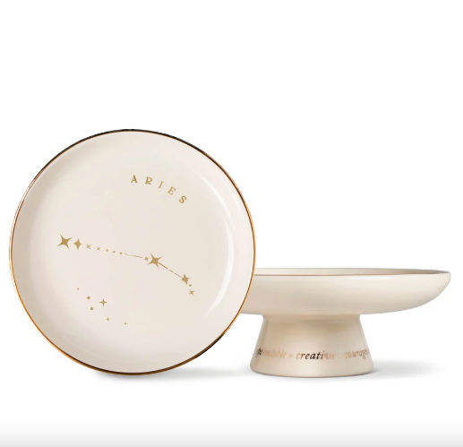 Starry Zodiac Pedestal Tray