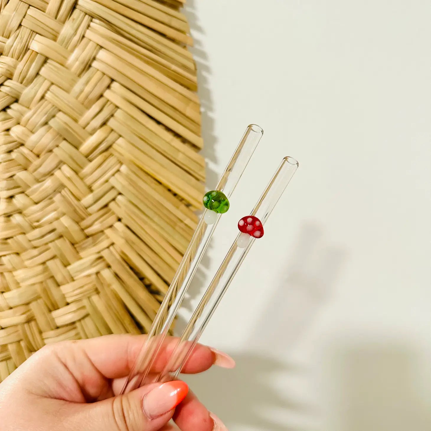 Glass Straws | Mushroom