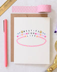 Besties For Life Friendship Bracelet Card