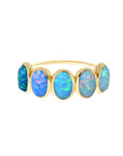 Blue Opal Ombre Candy Ring