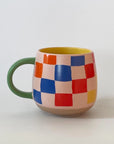 Rainbow Checks Mug