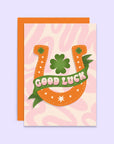 Good Luck Horseshoe Charm | Greeting Card