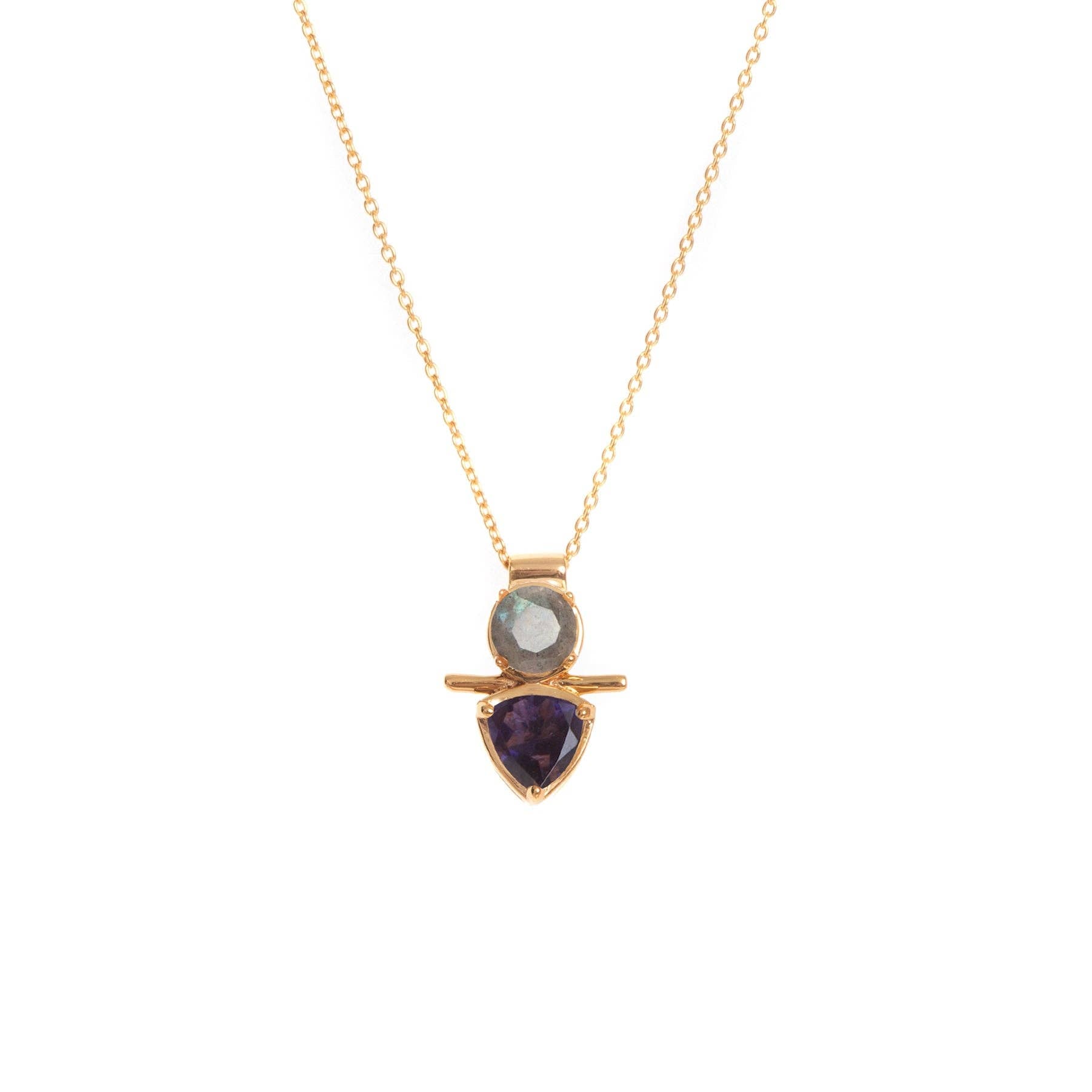 Classic Thistle Necklace: Iolite