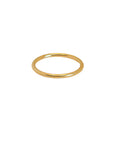 Thick Plain Stacking Ring | Gold