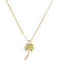 Palm Tree Necklace | Gold & CZ