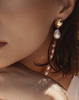 Rosette Earrings - Pearl | Leah Alexandra