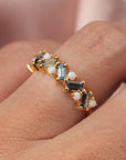 London Blue Topaz & Opal Fire on Ice Ring