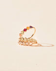 Summer Sunset Five Stone Moon Ring | 14K Gold