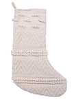 Woven Cotton Christmas Stocking