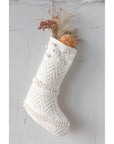 Woven Cotton Christmas Stocking