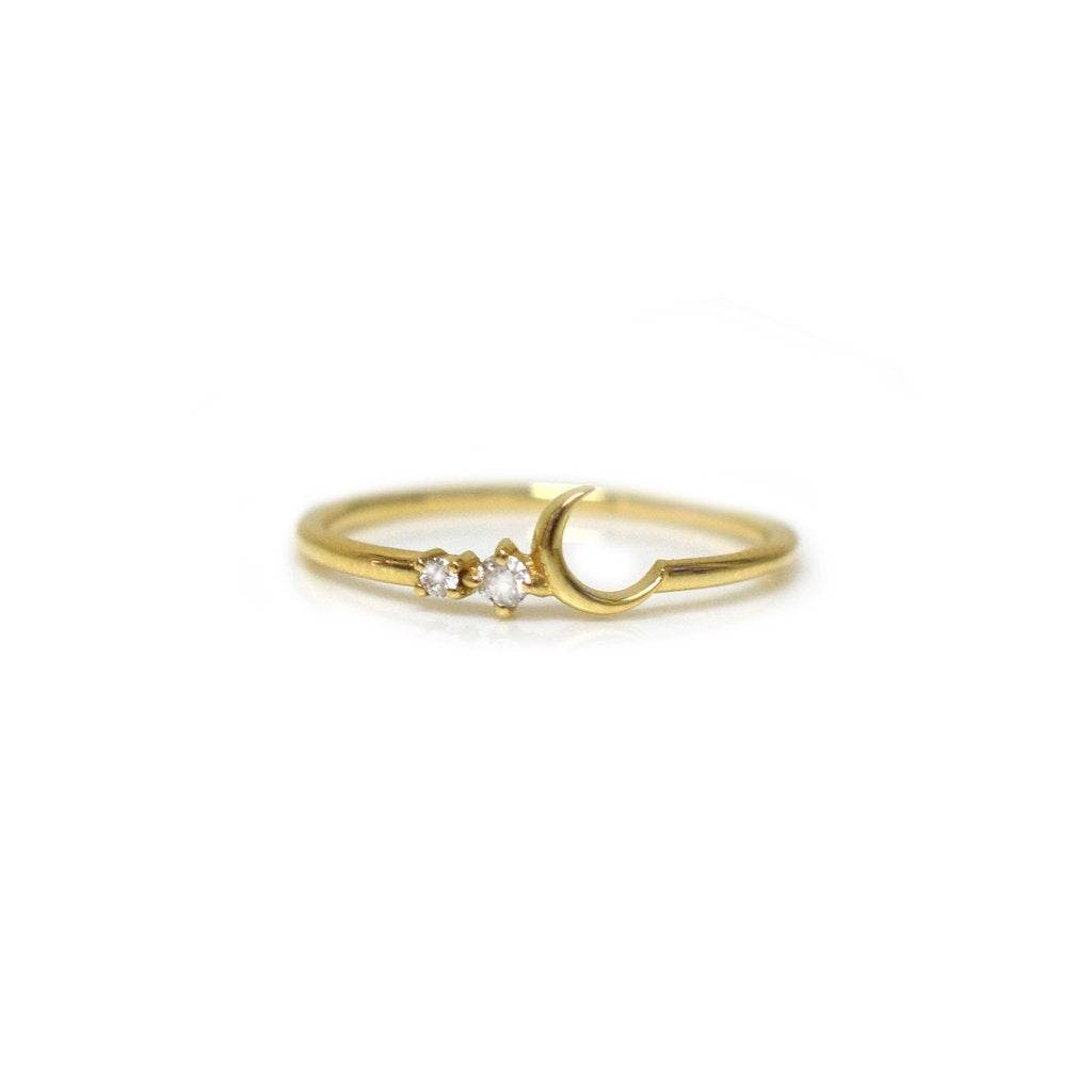 14K Fly Me To The Moon Diamond Ring | LA KAISER | JV Studios Boutique