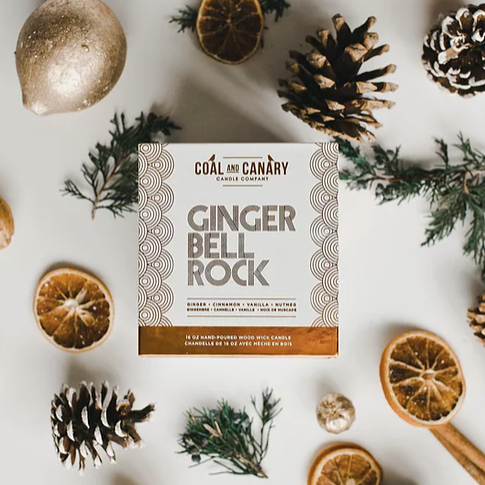 Ginger Bell Rock Candle