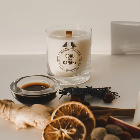 Ginger Bell Rock Candle