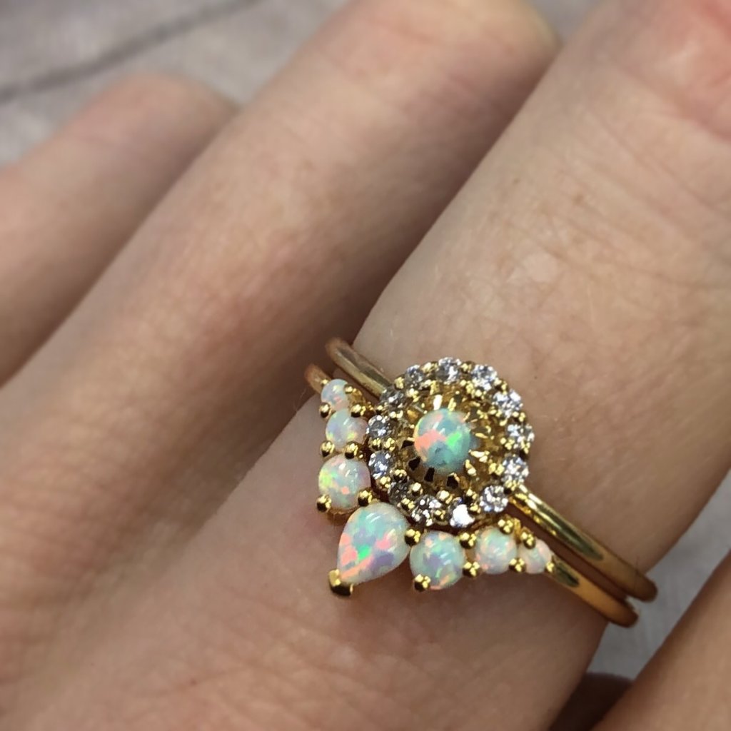 Opal Angels Arc Ring | LA KAISER | JV Studios Boutique